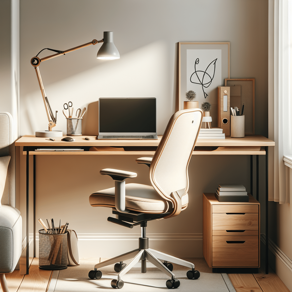 Comfortable and ergonomic desk arrangements for small home spaces