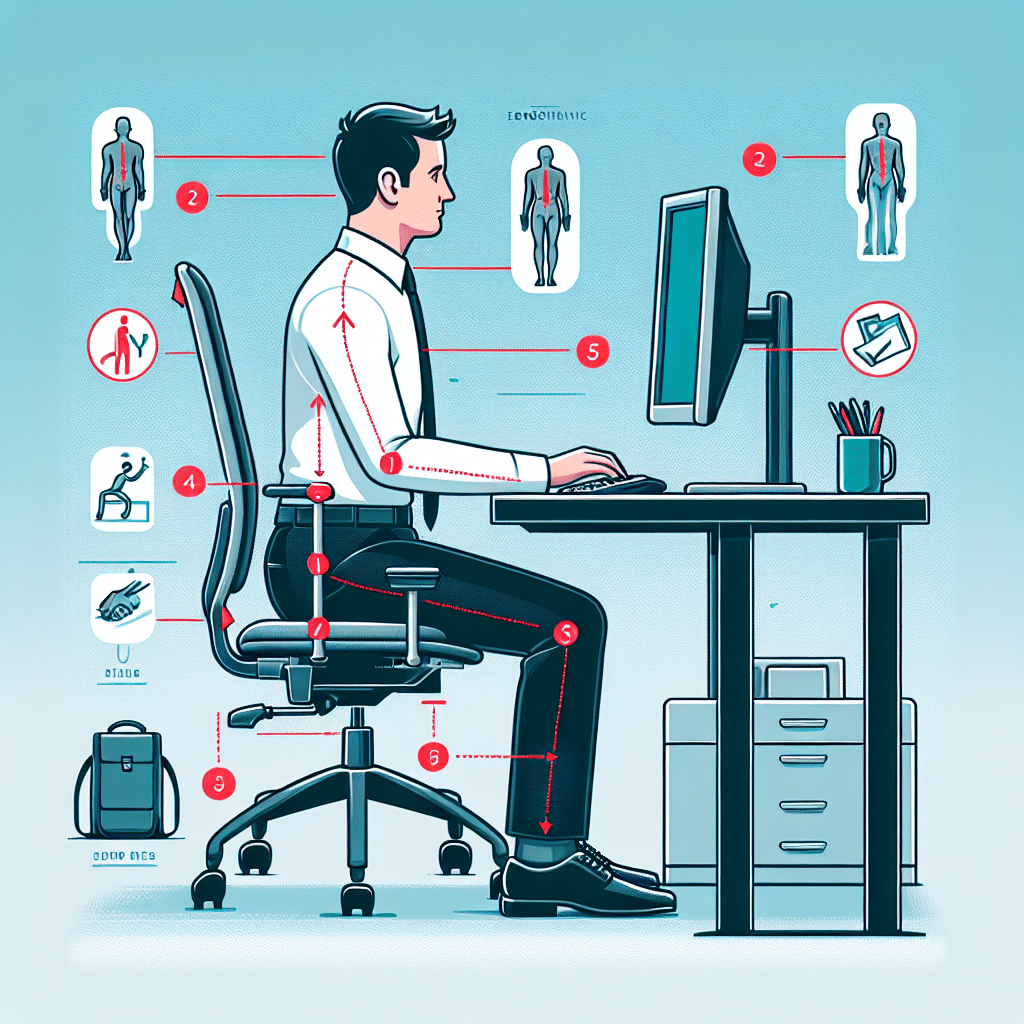 Proper sitting techniques for office chairs