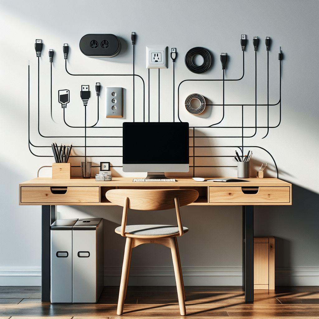 Cable management for home office