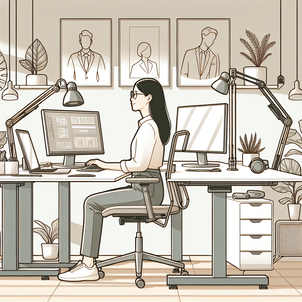 Designing an ergonomic workspace for remote employees