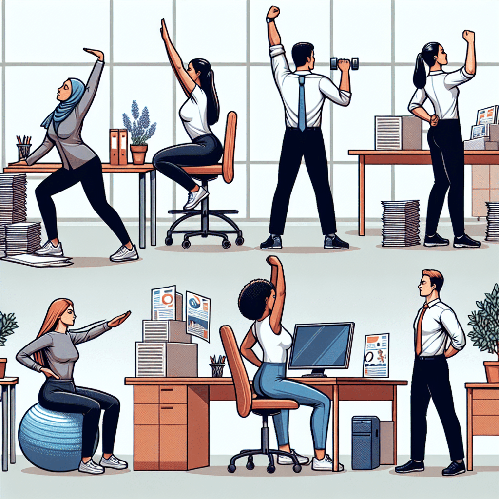 Exercises to strengthen your back at work