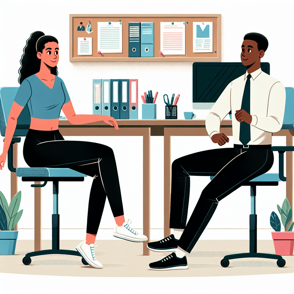Simple chair exercises for desk-bound employees